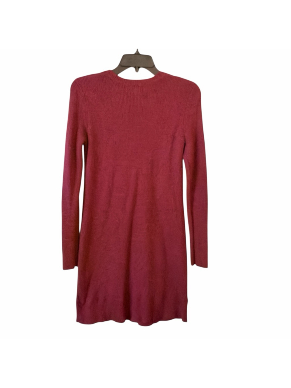 A New Day Women's Burgundy Rib-Knit Sweater Dress - Size XS - b8 - Picture 2 of 10
